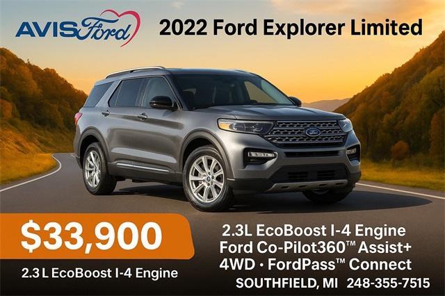 used 2022 Ford Explorer car, priced at $33,900