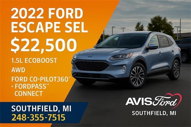 used 2022 Ford Escape car, priced at $22,500