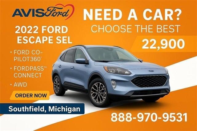 used 2022 Ford Escape car, priced at $22,900