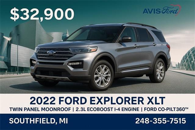 used 2022 Ford Explorer car, priced at $32,900