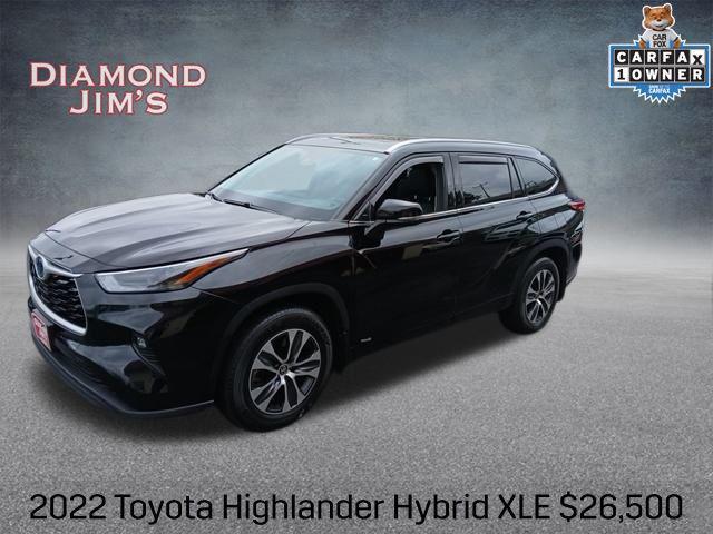 used 2022 Toyota Highlander Hybrid car, priced at $26,500