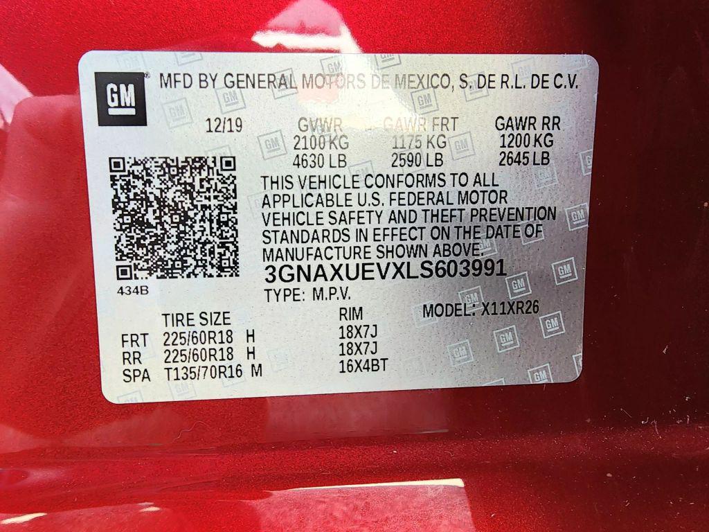 used 2020 Chevrolet Equinox car, priced at $16,173