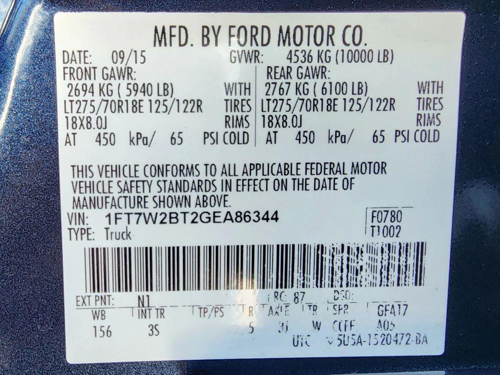 used 2016 Ford F-250 car, priced at $20,500