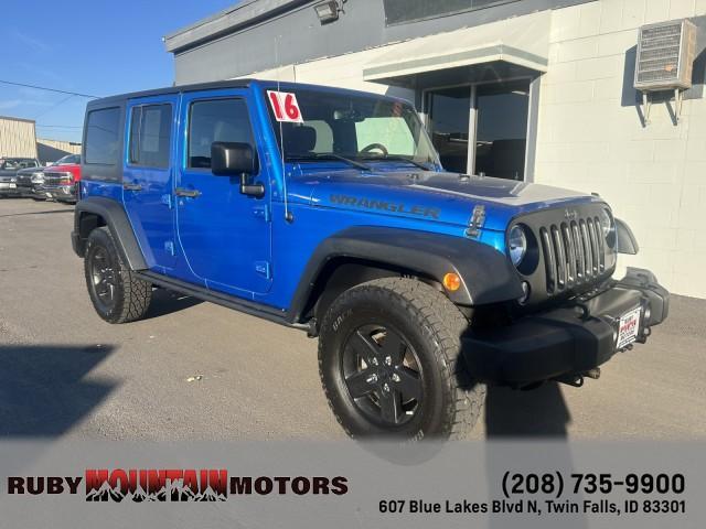 used 2016 Jeep Wrangler Unlimited car, priced at $17,999