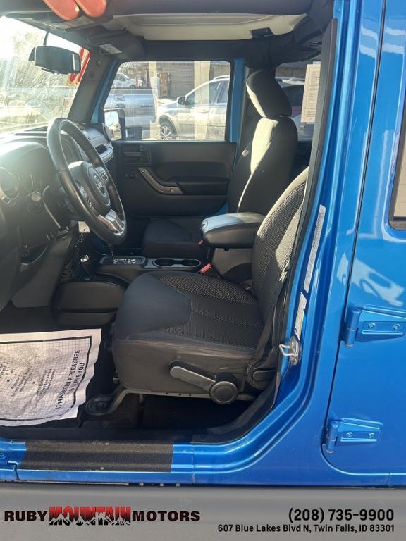 used 2016 Jeep Wrangler Unlimited car, priced at $17,999