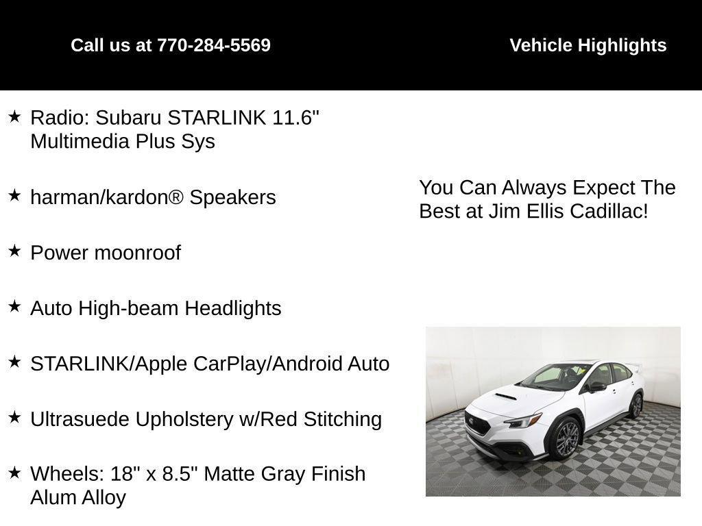 used 2022 Subaru WRX car, priced at $32,500