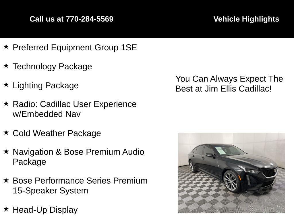 used 2024 Cadillac CT5 car, priced at $45,000