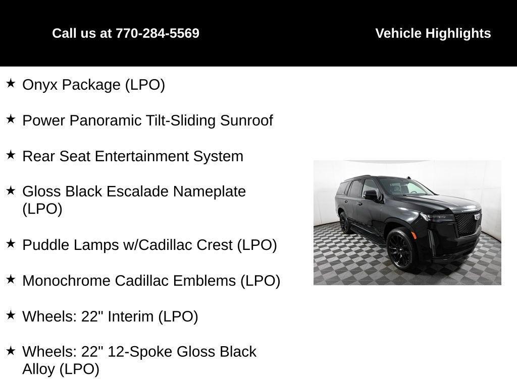 used 2024 Cadillac Escalade car, priced at $92,744