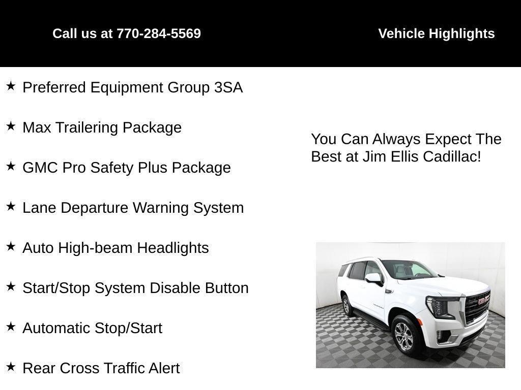 used 2022 GMC Yukon car, priced at $44,500