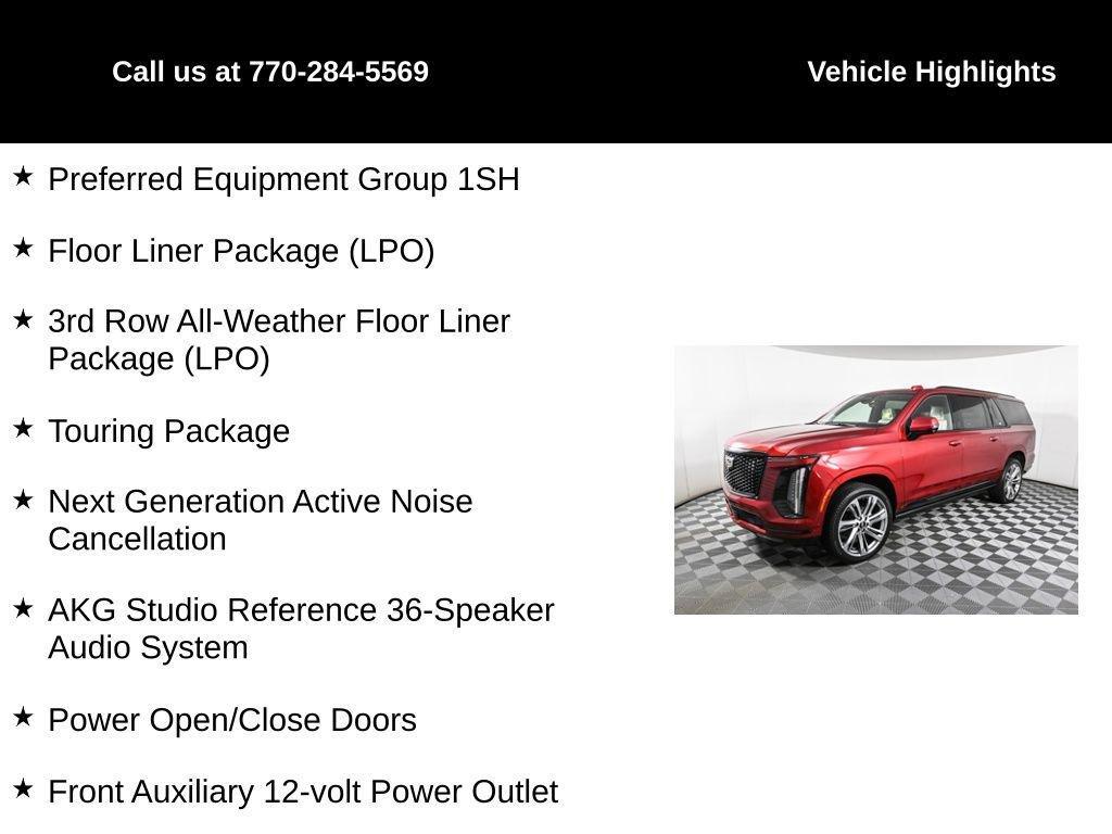 used 2025 Cadillac Escalade ESV car, priced at $137,960
