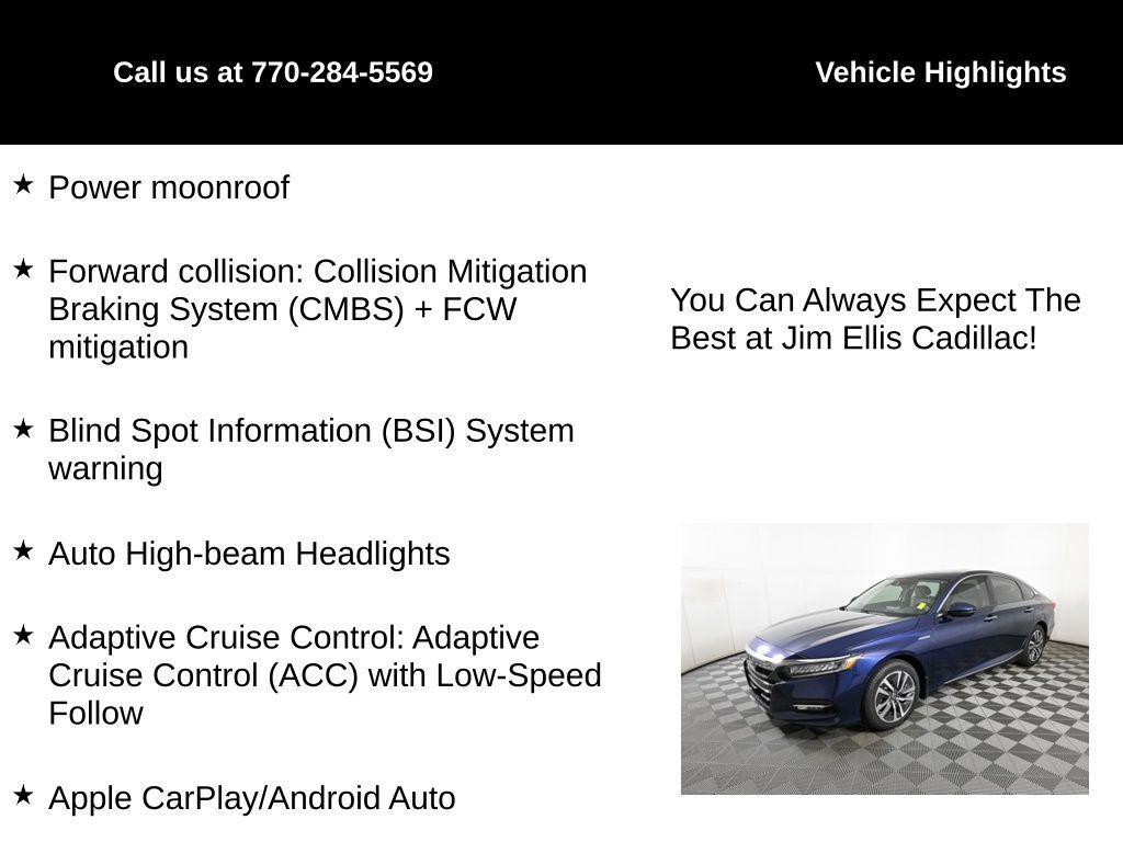 used 2020 Honda Accord Hybrid car, priced at $25,250
