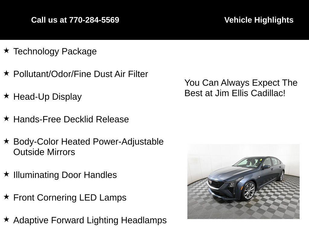 used 2025 Cadillac CT5 car, priced at $49,100