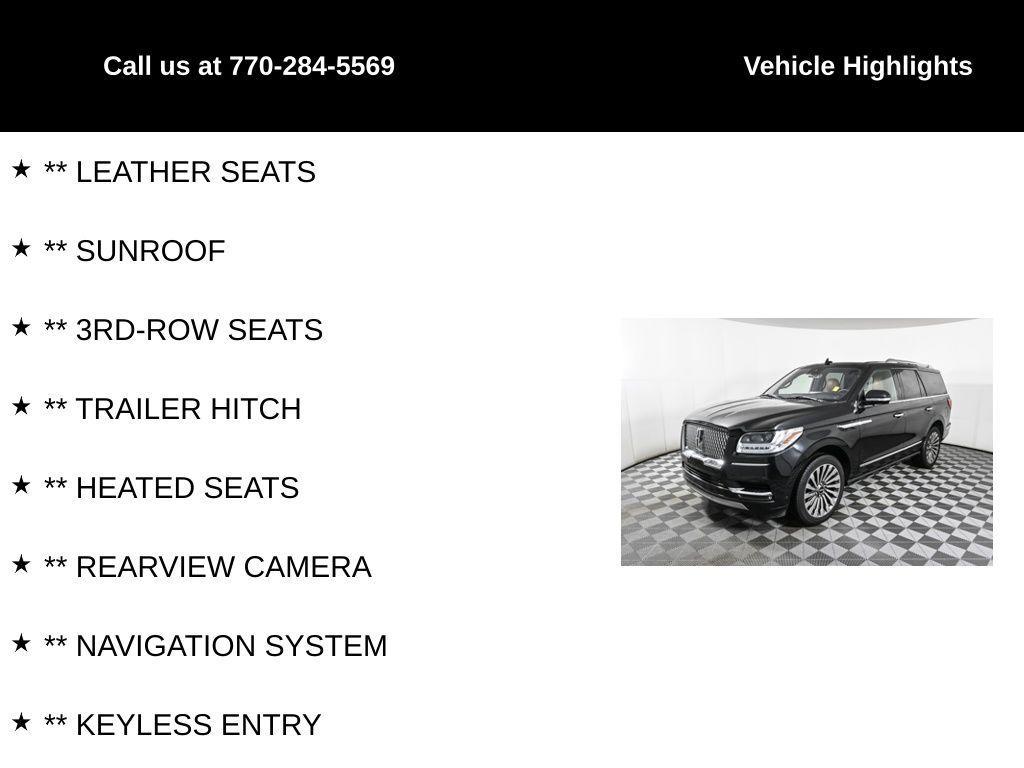 used 2019 Lincoln Navigator car, priced at $37,580
