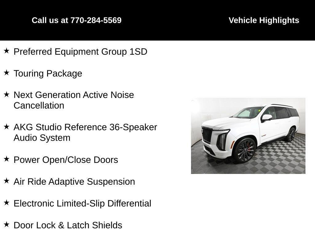 used 2025 Cadillac Escalade car, priced at $189,988