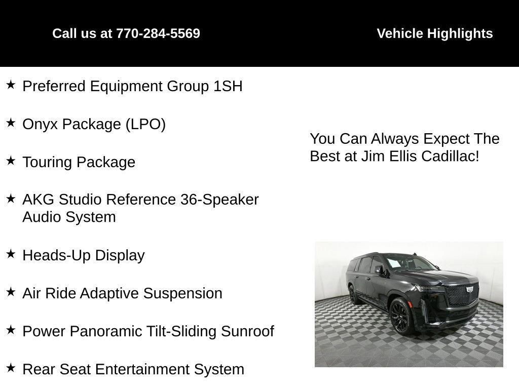 used 2023 Cadillac Escalade ESV car, priced at $85,799