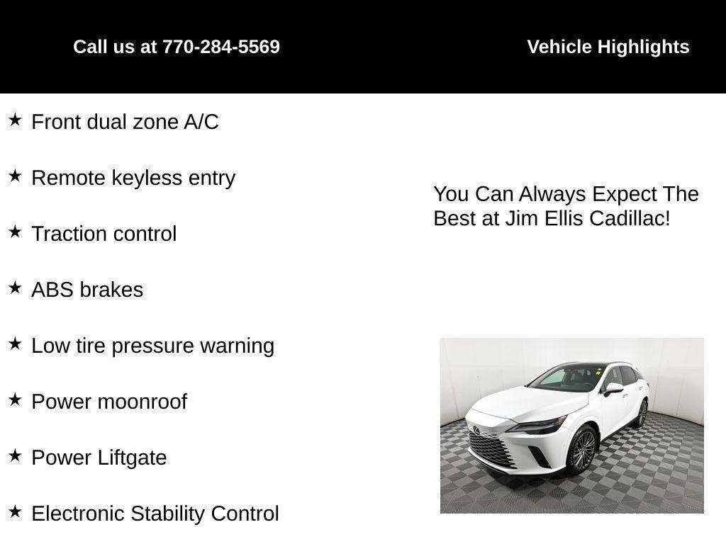 used 2024 Lexus RX 350 car, priced at $58,500
