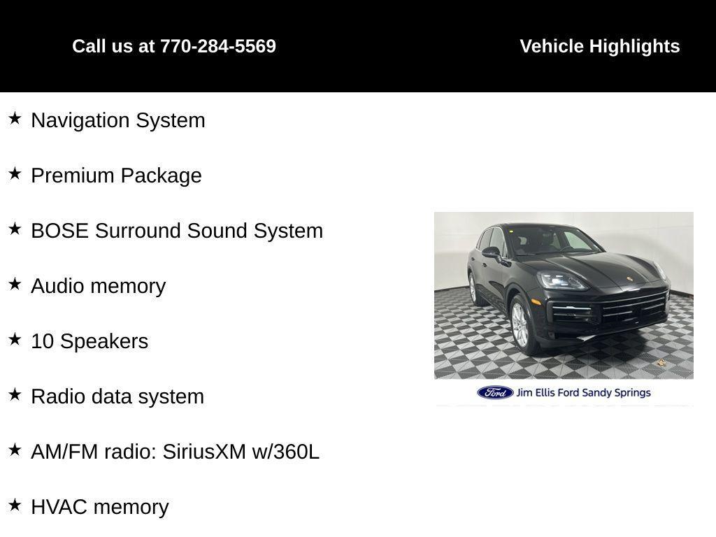 used 2024 Porsche Cayenne car, priced at $81,988