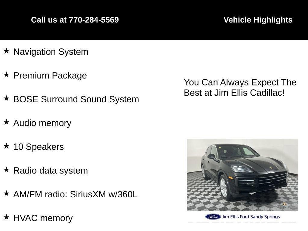 used 2024 Porsche Cayenne car, priced at $75,315