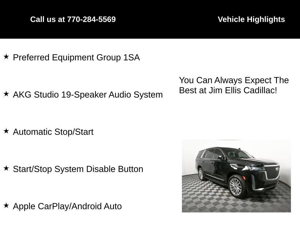 used 2022 Cadillac Escalade car, priced at $57,000