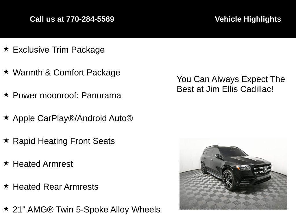 used 2023 Mercedes-Benz GLS 580 car, priced at $76,000