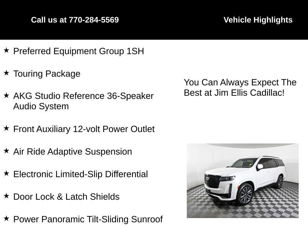 used 2023 Cadillac Escalade car, priced at $75,590
