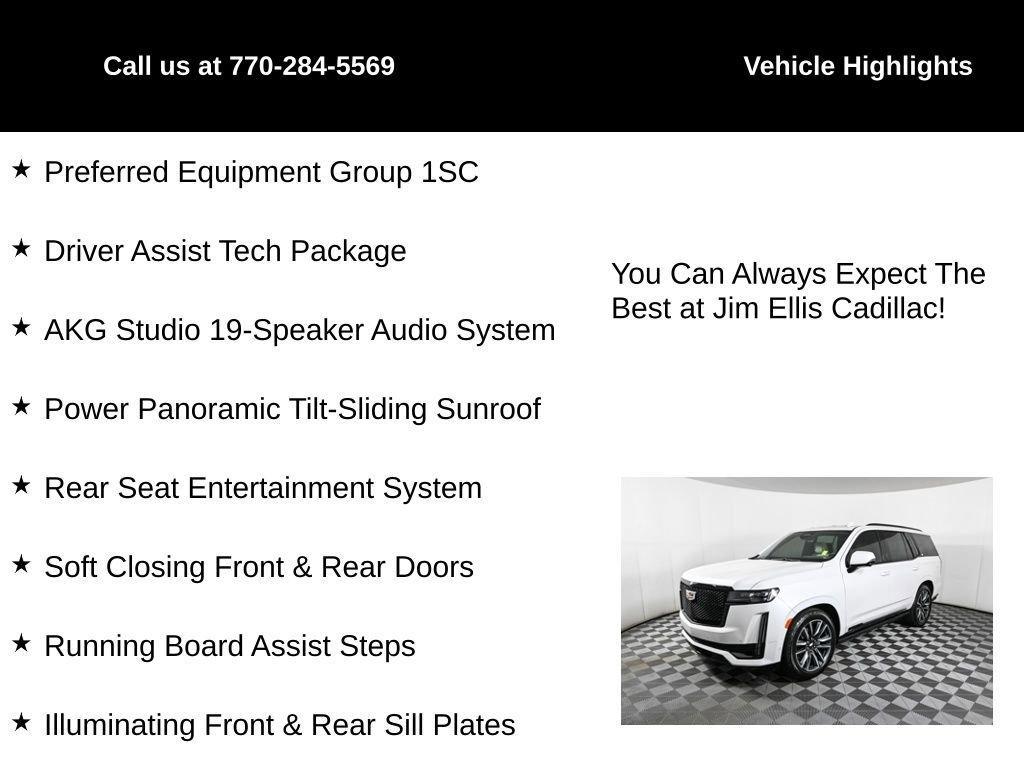 used 2021 Cadillac Escalade car, priced at $65,499