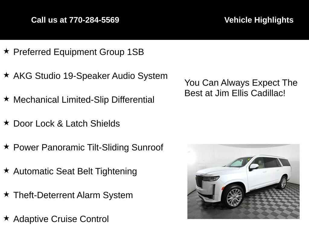 used 2023 Cadillac Escalade ESV car, priced at $66,500