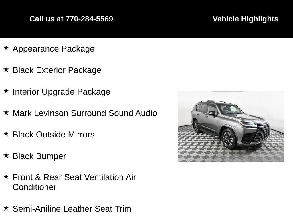 used 2023 Lexus LX 600 car, priced at $93,988