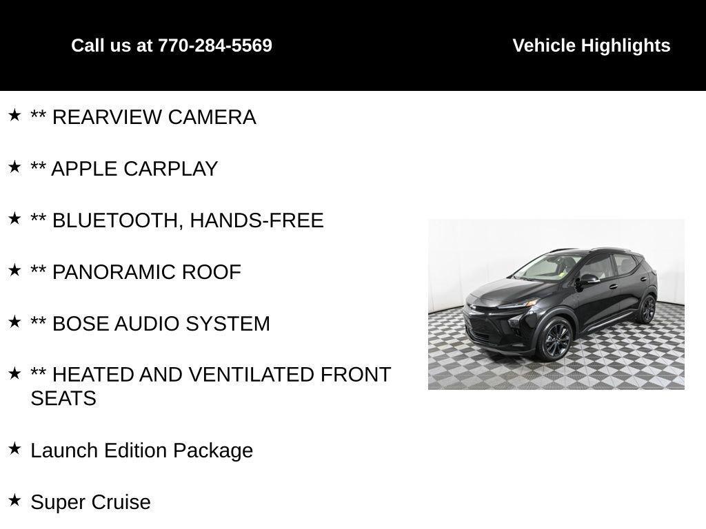 used 2022 Chevrolet Bolt EUV car, priced at $25,000