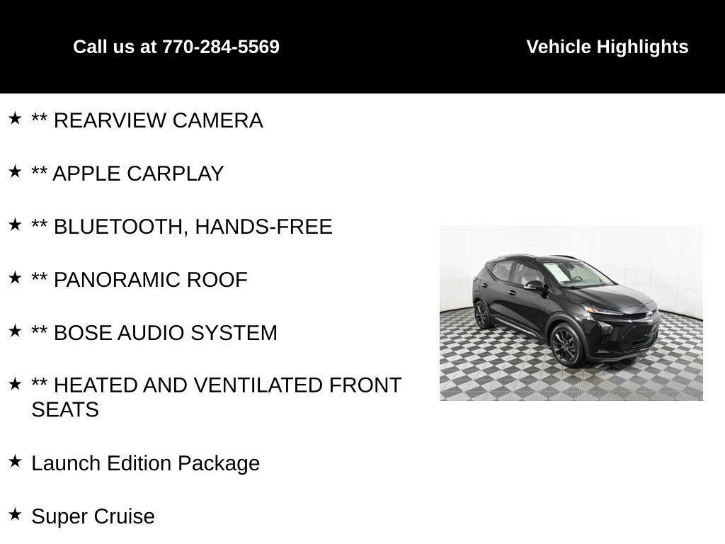 used 2022 Chevrolet Bolt EUV car, priced at $23,867