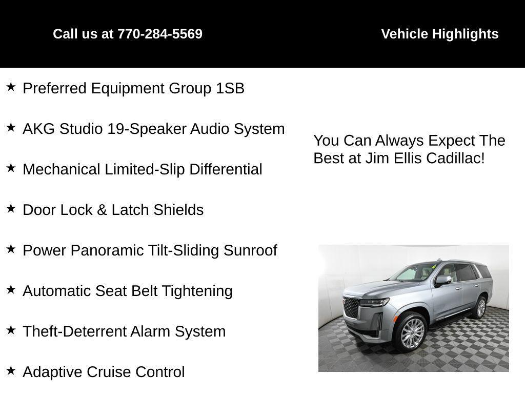 used 2024 Cadillac Escalade car, priced at $76,250