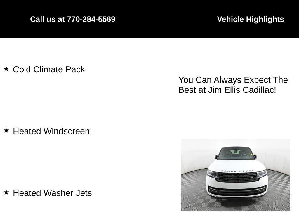 used 2025 Land Rover Range Rover car, priced at $163,500