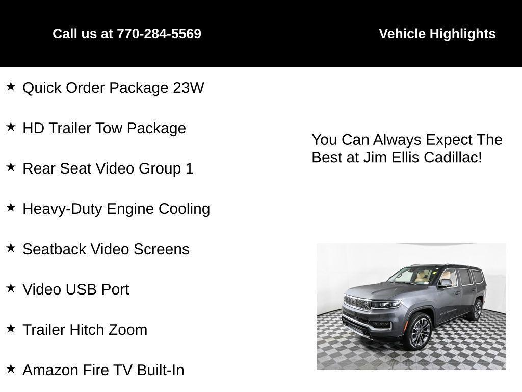 used 2022 Jeep Grand Wagoneer car, priced at $51,500