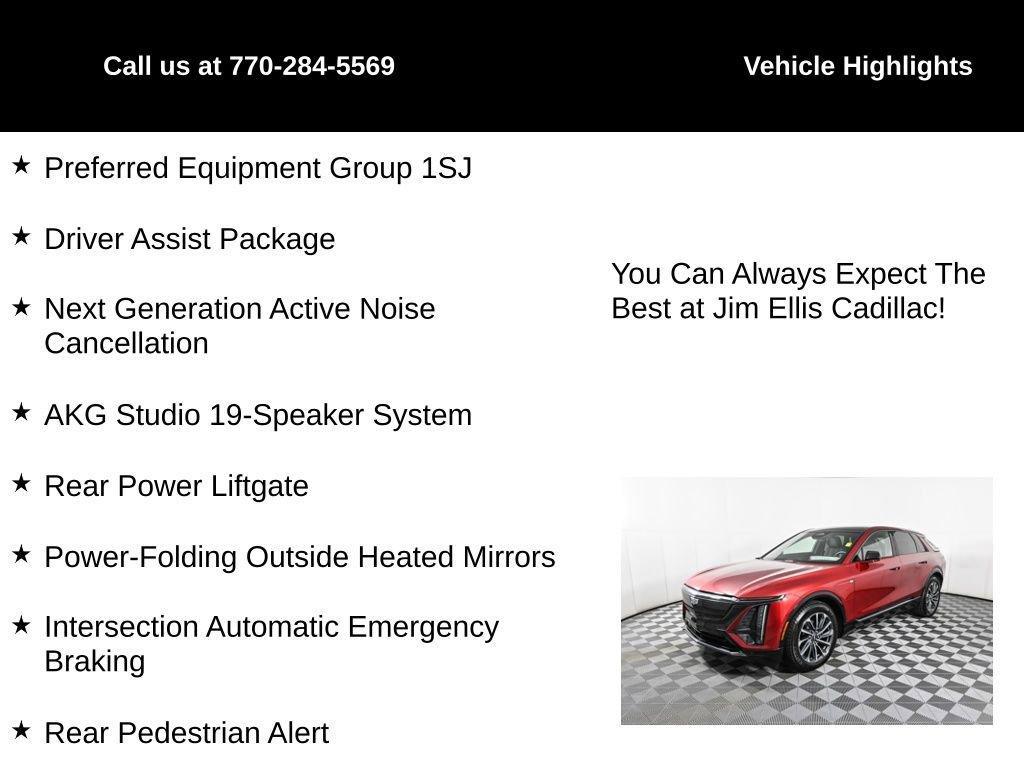 used 2024 Cadillac LYRIQ car, priced at $43,500