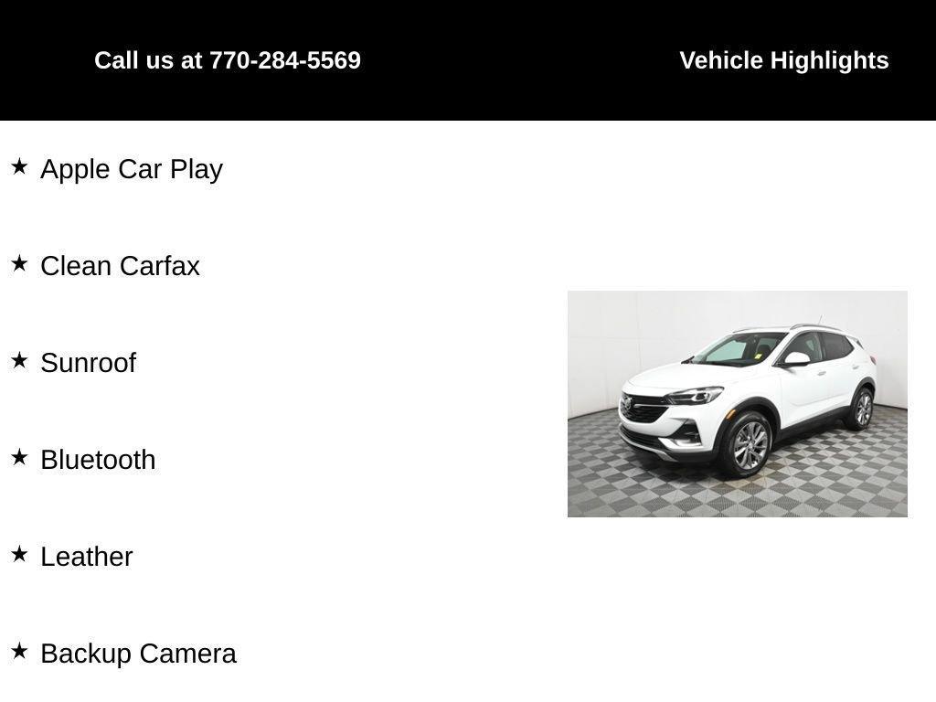used 2022 Buick Encore GX car, priced at $21,250