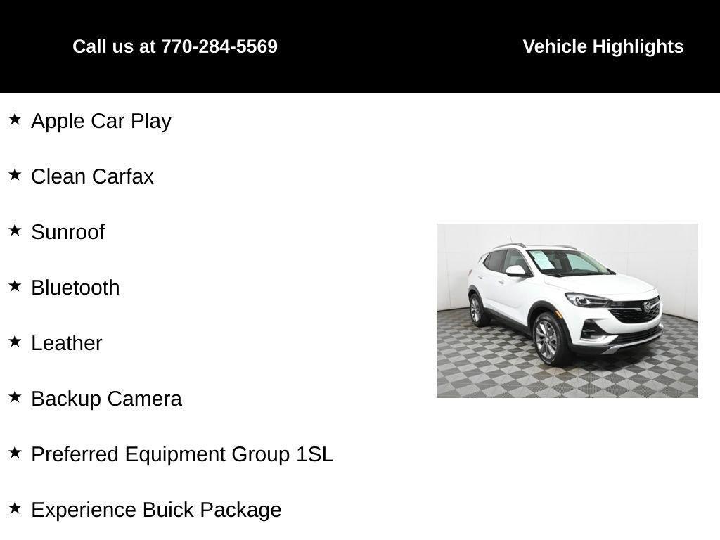 used 2022 Buick Encore GX car, priced at $21,000
