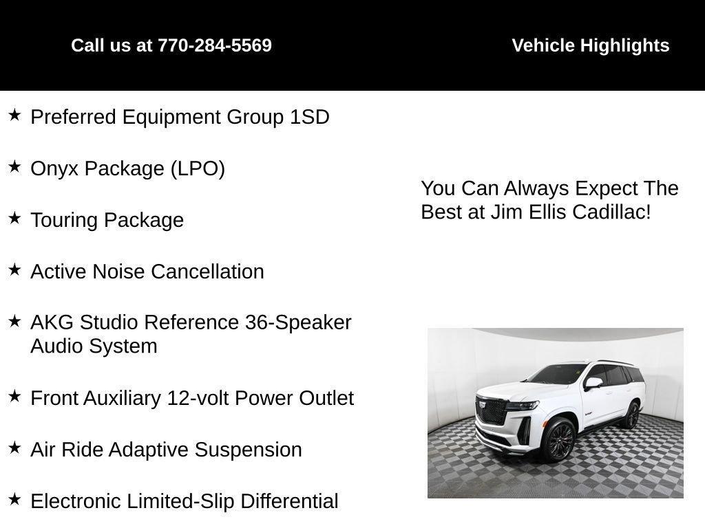 used 2023 Cadillac Escalade car, priced at $117,500