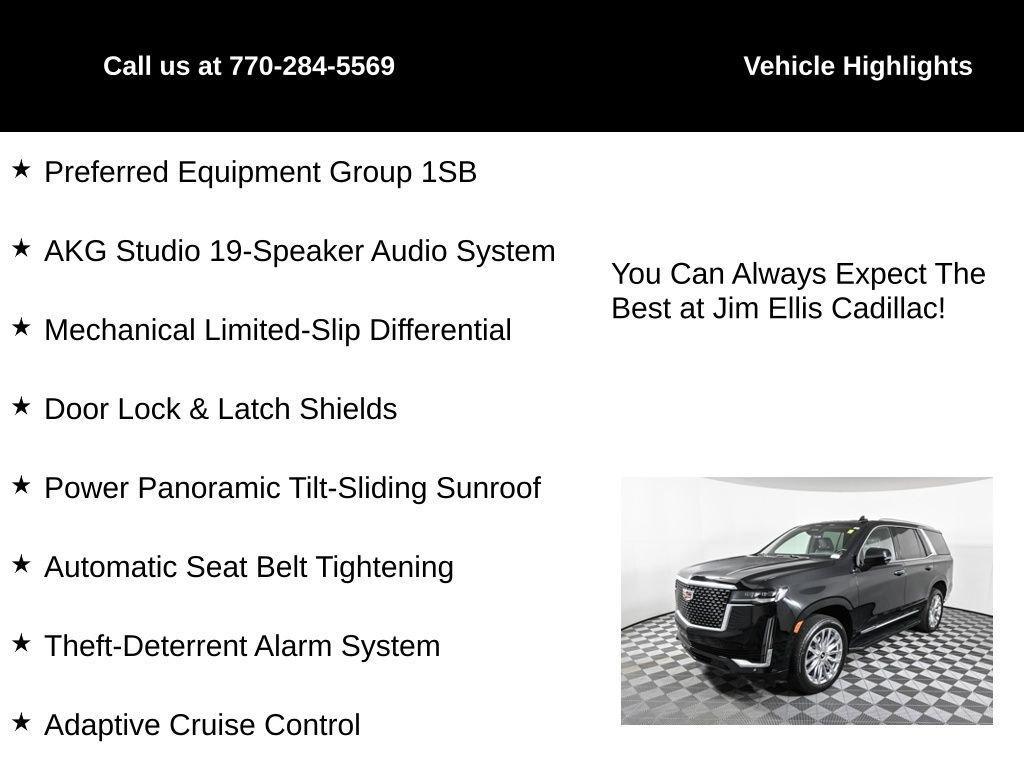 used 2023 Cadillac Escalade car, priced at $74,000