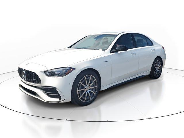 new 2025 Mercedes-Benz AMG C 43 car, priced at $68,640