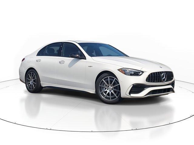 new 2025 Mercedes-Benz AMG C 43 car, priced at $68,640