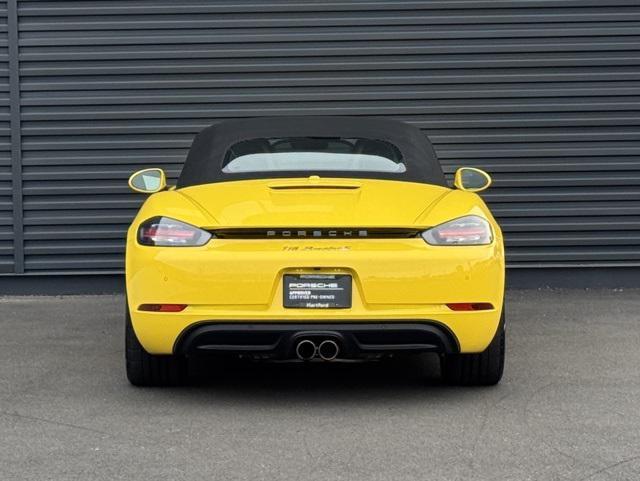 used 2021 Porsche 718 Boxster car, priced at $77,500