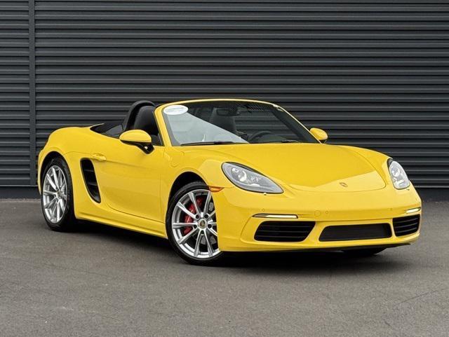 used 2021 Porsche 718 Boxster car, priced at $77,500