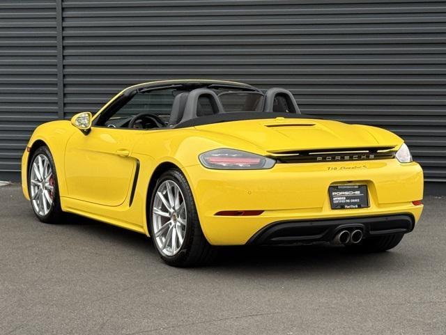 used 2021 Porsche 718 Boxster car, priced at $77,500