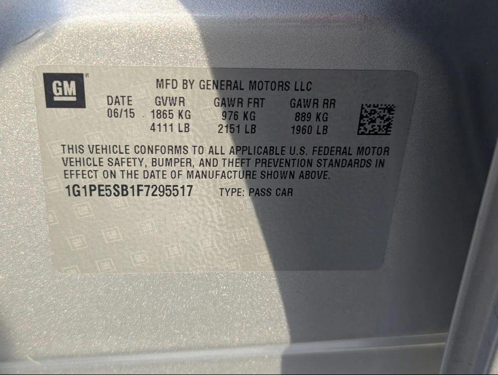 used 2015 Chevrolet Cruze car, priced at $7,995