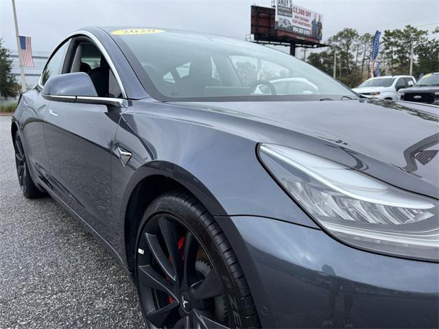 used 2020 Tesla Model 3 car, priced at $27,490