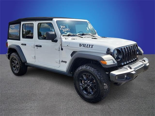 used 2021 Jeep Wrangler Unlimited car, priced at $26,655