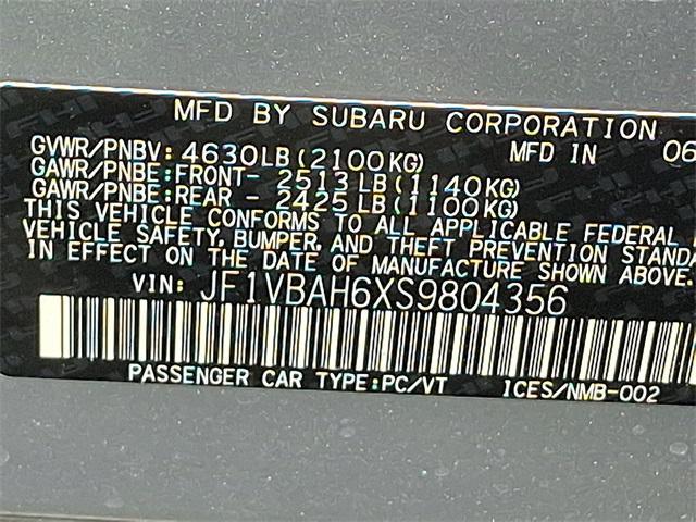 new 2025 Subaru WRX car, priced at $39,287