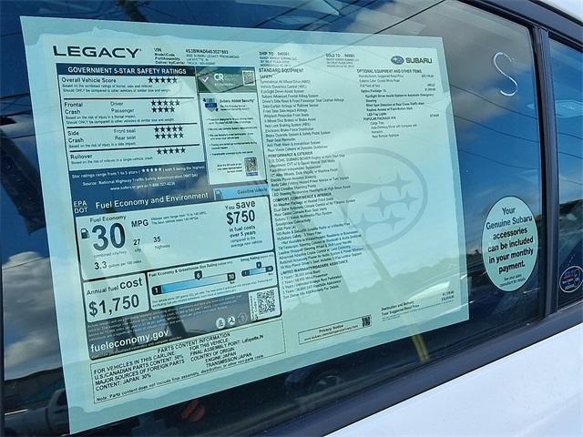 new 2025 Subaru Legacy car, priced at $30,087