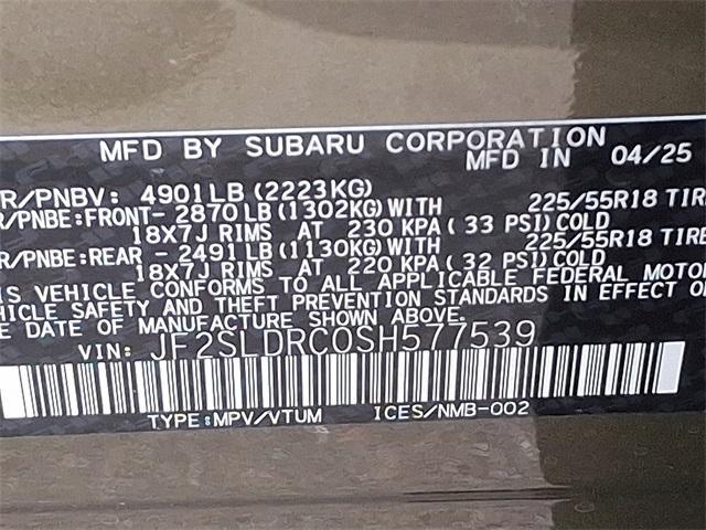 new 2025 Subaru Forester car, priced at $37,995