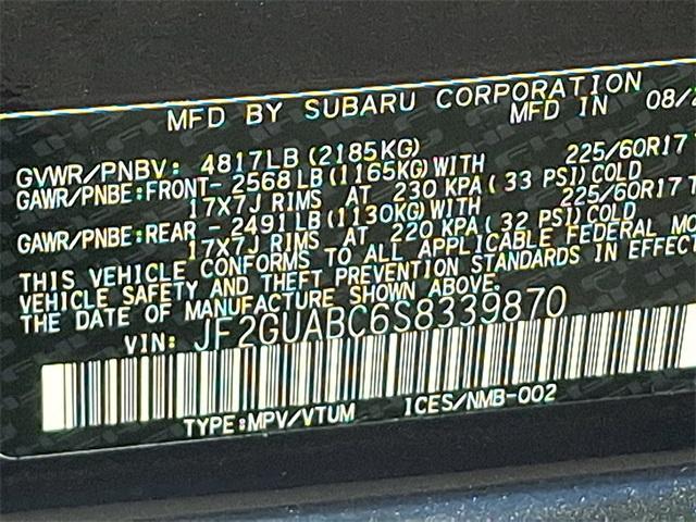 new 2025 Subaru Crosstrek car, priced at $26,804
